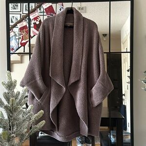 Barefoot Dreams CozyChic Chevron Rib Cardigan